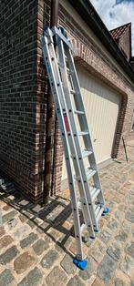 3 delige ramenwasser ladder 3x8, Doe-het-zelf en Bouw, Ophalen, Zo goed als nieuw, Ladder