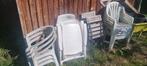 Plastieken tuinstoelen, Tuin en Terras, Ophalen, Gebruikt, Plastic