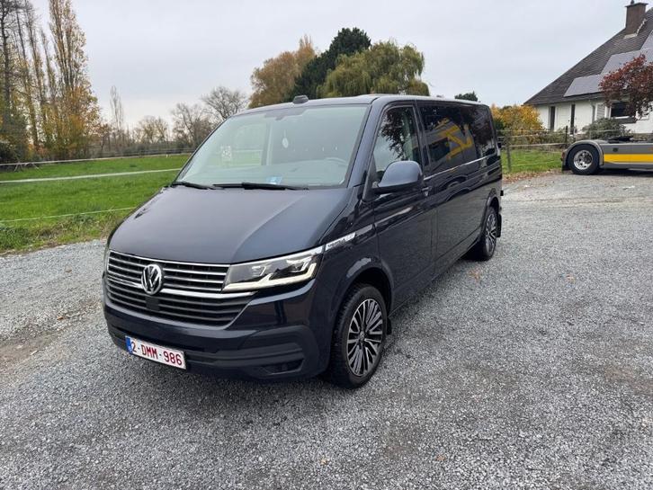 Vw Transporter dubbelkabine caravelle, Auto's, Volkswagen, Particulier, Transporter, ABS, Adaptive Cruise Control, Airbags, Apple Carplay