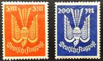 2X Weimar republiek:luchtpost houten duif 1922/23, Postzegels en Munten, Postzegels | Europa | Duitsland, Overige periodes, Ophalen of Verzenden