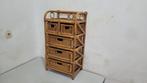 vintage rotan dressoir met vijf laden dimensie 50
