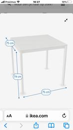 Witte vierkante tafel Ikea, Huis en Inrichting, Tafels | Eettafels, Ophalen of Verzenden