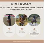 GIVE AWAY GRATIS LES + trainingsstage, Dieren en Toebehoren, Paarden en Pony's | Overige Paardenspullen, Ophalen of Verzenden