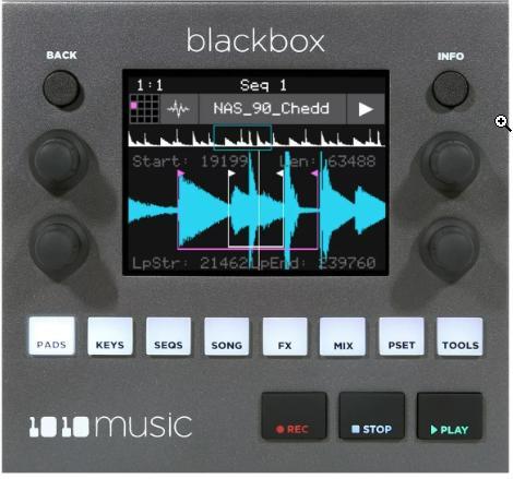 1010 Music Blackbox compacte desktop/sampler met decksaver, Musique & Instruments, Échantillonneurs, Comme neuf, Enlèvement ou Envoi