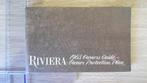 1963 Buick Riviera. First print original Owner's Guide., Ophalen of Verzenden