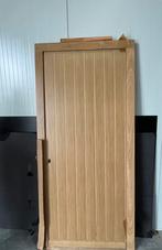 Eiken buitendeur – 985 x 2115 mm – zwart beslag, Ophalen, 80 tot 100 cm, Nieuw, Buitendeur