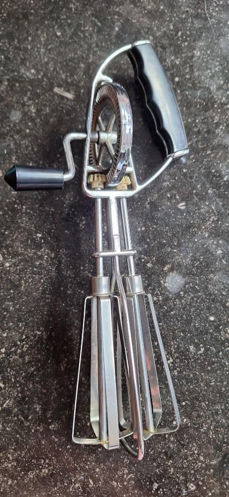 Mixer vintage (handmatig)- Stainless Steel, Antiek en Kunst, Antiek | Keukengerei, Ophalen of Verzenden