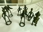 7 Oude Afrikaanse bronzefiguren, Beelden van de jaren 60, Ophalen of Verzenden
