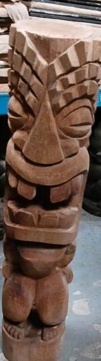totem Tiki en bois de cocotier100 cm, Enlèvement ou Envoi