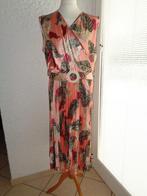 Robe longue Imprimée Brillante plisser T. 54/56, Autre, Maat 46/48 (XL) of groter, Ophalen of Verzenden, Roze