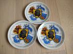 3 herdenkingsborden verbroedering Coburg Oudenaarde, Ophalen of Verzenden, Nieuw, Porselein, Bord of Schaal