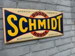 Schmidt aperitief oud reclamebord 1947, Ophalen of Verzenden, Gebruikt, Reclamebord