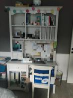 Witte bureau met boekenkast 200x125x60, Huis en Inrichting, Ophalen, Nieuw, Bureau