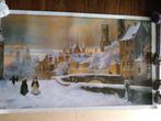 Flori Van Acker. De Meebrug te Brugge onder de sneeuw., Ophalen of Verzenden