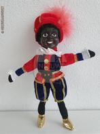 Authentieke etalage zwarte Piet pop - 20cm, rood/blauw, Diversen, Sinterklaas, Verzenden