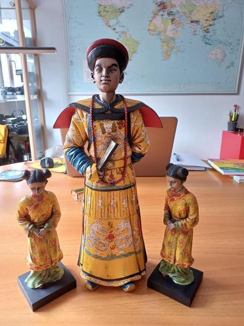 Houten beeld van de Gele Keizer van China, Antiek en Kunst, Kunst | Beelden en Houtsnijwerken, Ophalen