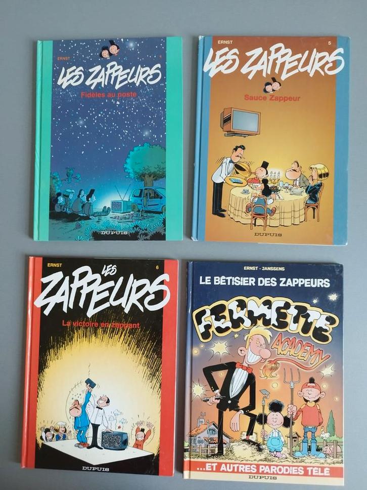 Les zappeurs Tomes 4 -5 -6  et bêtisier Ernst, Livres, BD, Utilisé, Série complète ou Série, Enlèvement ou Envoi