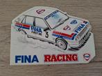 Vintage sticker autorally Fina Lancia racing team, Verzamelen, Ophalen of Verzenden, Zo goed als nieuw, Auto of Motor