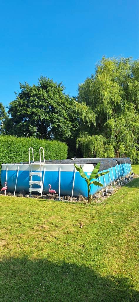 A vendre piscine Laghetto 8m/4m accessoires au complet, Tuin en Terras, Zwembaden, Gebruikt, Opzetzwembad, 120 cm of meer, 400 cm of meer