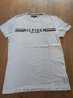 Wit T-shirt Tommy Hilfinger Smal, Kleding | Heren, T-shirts, Ophalen of Verzenden, Zo goed als nieuw, Wit