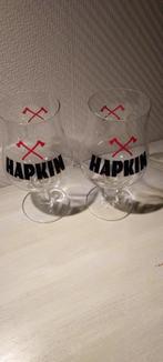 Hapkin - Verres à bière 0,5 l, Collections, Comme neuf, Enlèvement, Verre à bière