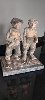 Groot keramiek beeld Sculptuur marmeren voet, Antiek en Kunst, Ophalen of Verzenden