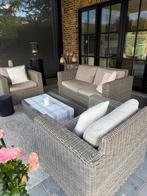 Rieten loungeset, Tuin en Terras, Ophalen, Gebruikt, Loungeset