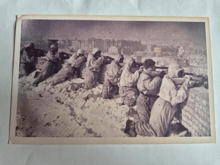 Foto Sovjets in gevechtsstelling Slag om Stalingrad 1942, Verzamelen, Militaria | Tweede Wereldoorlog, Ophalen of Verzenden