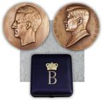 Zeldzame BELGIË - VS R. BAUDOUIN & JFK KENNEDY medailles, Verzamelen, Verzenden, Landmacht, Lintje, Medaille of Wings