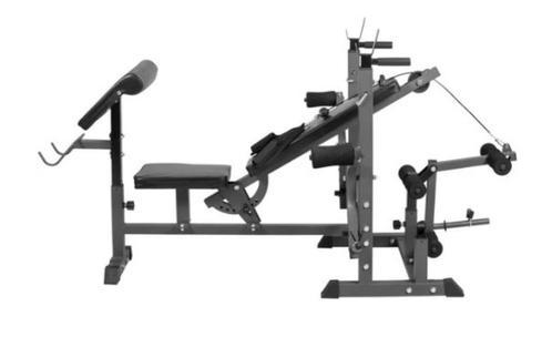 Halterbank + Halterset en Dumbellset, Sport en Fitness, Fitnessmaterialen, Gebruikt, Fitnessbank, Armen, Benen, Borst, Buik, Rug