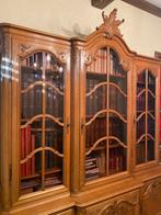Bibliothèque en chêne de style Louis XIV, Maison & Meubles, 25 à 50 cm, Avec porte(s), 150 à 200 cm, Comme neuf