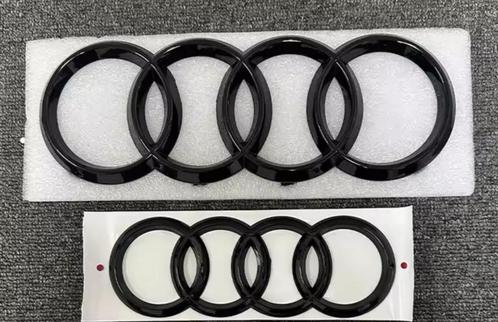 Audi Kofferbak & Grill Logo Set – Originele Kwaliteit, Auto diversen, Autostickers, Ophalen of Verzenden