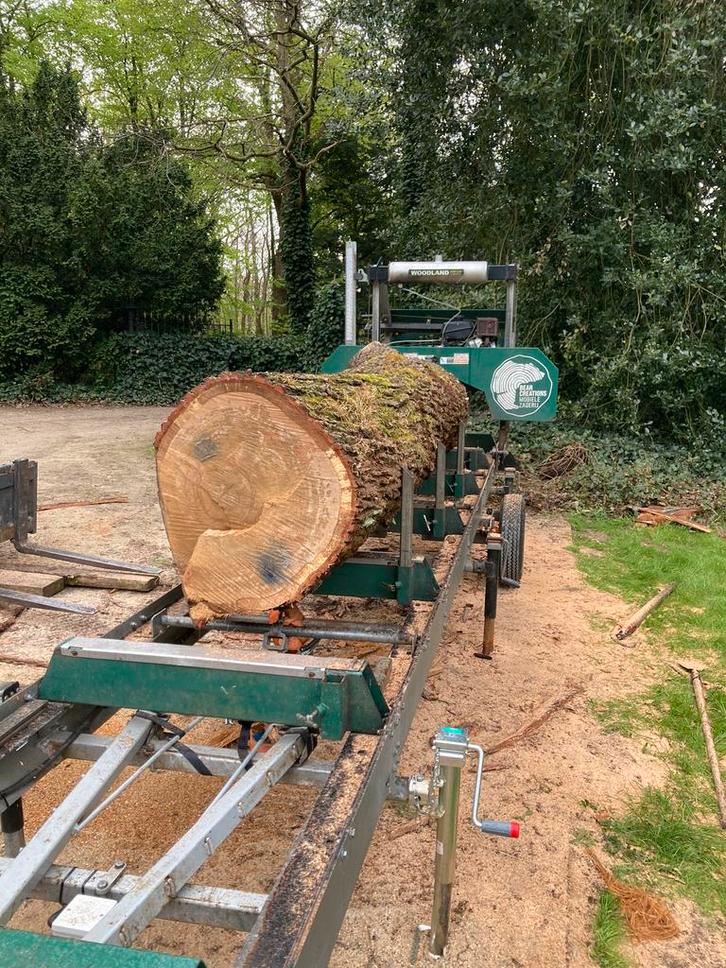 Mobiele zagerij woodland mills hm130max, Bricolage & Construction, Outillage | Scies mécaniques, Utilisé, Scie à ruban, Enlèvement