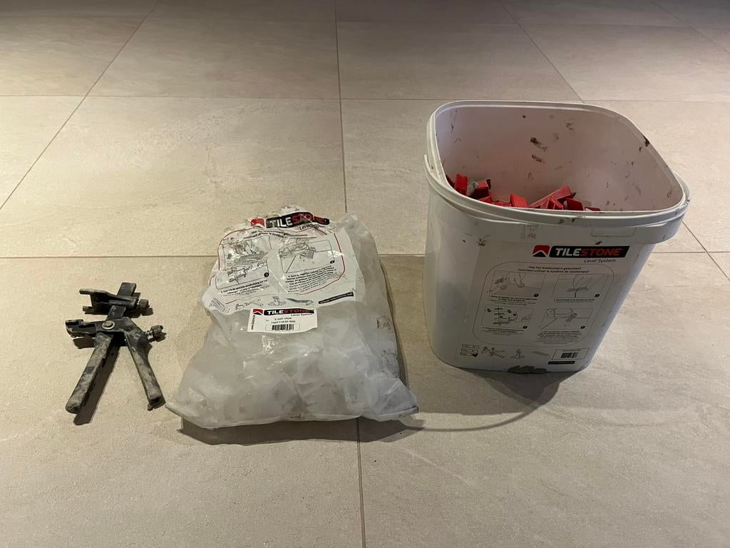 Levelingsysteem tegels, Bricolage & Construction, Dalles & Carrelages, Utilisé, Enlèvement