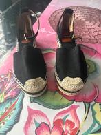 Chaussures espadrilles compensées p40, Espadrilles, Enlèvement ou Envoi, Comme neuf, Noir