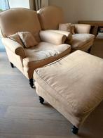 Fauteuils en zetel Flamant beige/bruin, Quatre personnes ou plus, Landelijk, Enlèvement, Utilisé