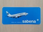 Sabena Sticker23 Boeing B737 OO-SDD enjoy our company 7x15,5, Ophalen of Verzenden, Nieuw