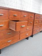 Set vintage ladekasten  ladekast  winkelkast, Ophalen of Verzenden