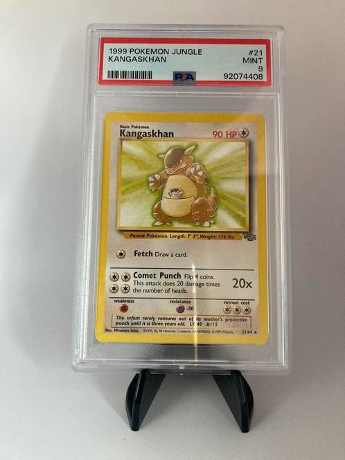 Kangaskhan #21 PSA9, Hobby & Loisirs créatifs, Jeux de cartes à collectionner | Pokémon, Comme neuf, Enlèvement ou Envoi