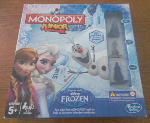 Monopoly Junior Disney Frozen / Hasbro, Hobby en Vrije tijd, Gezelschapsspellen | Bordspellen, Zo goed als nieuw, Ophalen