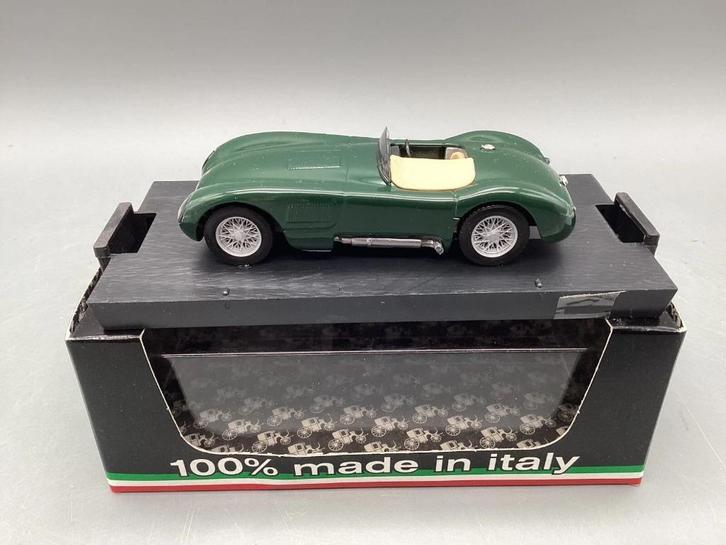 1:43 Brumm R360-01 Jaguar C-Type RHD donkergroen, Hobby en Vrije tijd, Modelauto's | 1:43, Zo goed als nieuw, Auto, Ophalen of Verzenden