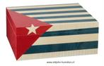 ADORINI HUMIDOR CUBA TE AMO MEDIUM DELUXE - CUBA VLAG   h160, Verzamelen, Verzenden, Nieuw, Tabaksdoos of Verpakking