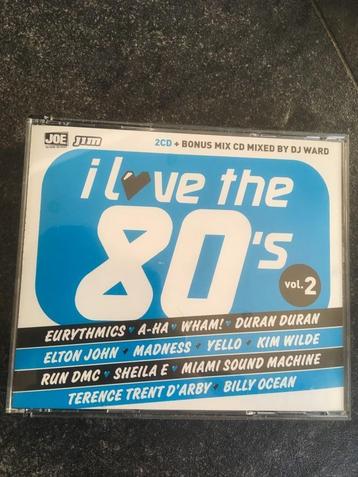 	 3 CD's I love the 80's - Lionel Richie - Elton John beschikbaar voor biedingen