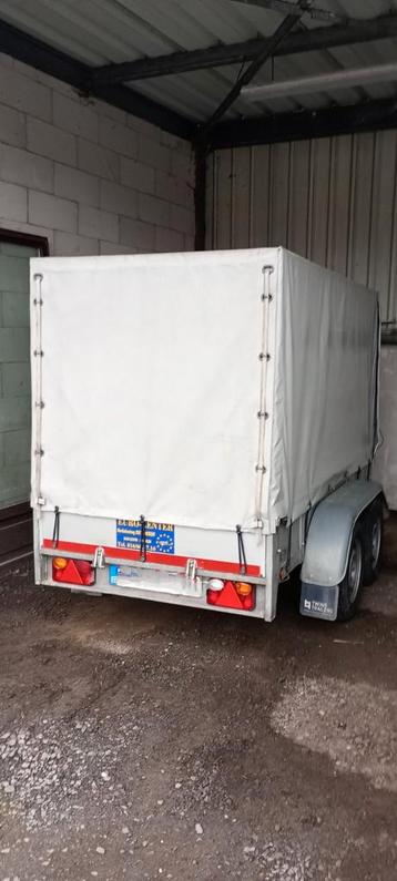 Remorque Double essieu jusqu'à 750 kg, Autos : Divers, Remorques, Enlèvement, Utilisé