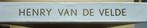 Henri van de Velde,  Mercatorfonds 1967 monografie, Boeken, Ophalen of Verzenden, Zo goed als nieuw, Hammacher, Schilder- en Tekenkunst