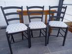 Lot de 3 chaises, Maison & Meubles, Trois, Comme neuf, Enlèvement, Tissus