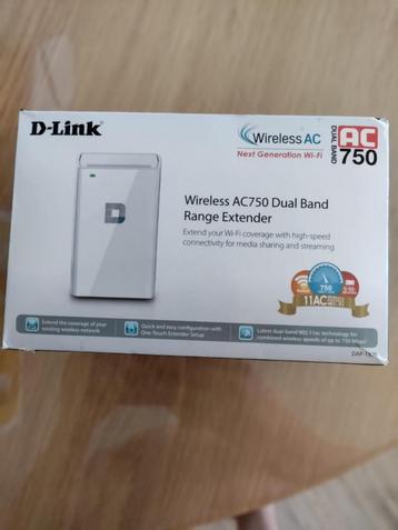 D-LINK AC750 DUAL BAND RANGE EXTENDER beschikbaar voor biedingen