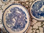 6 assiettes à dessert et 1 assiette en chocolat de Delft, Antiquités & Art, Enlèvement ou Envoi