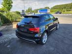 audi a1 14 benzine 3x s line automaat, Auto's, A1, 4 cilinders, Zwart, Leder