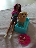 Barbie hond puppy s mand, Kinderen en Baby's, Ophalen of Verzenden, Zo goed als nieuw, Barbie